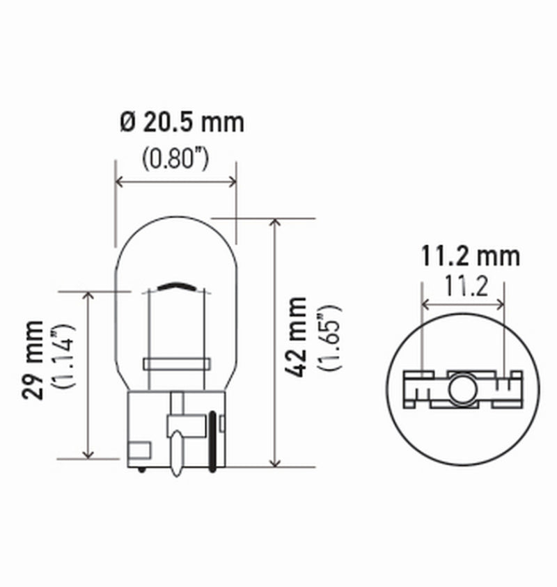 Hella Bulb 7440 12V 21W W3X16D T65 (2)