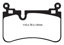 Load image into Gallery viewer, EBC 08-13 Mercedes-Benz C63 AMG (W204) 6.2 Yellowstuff Rear Brake Pads