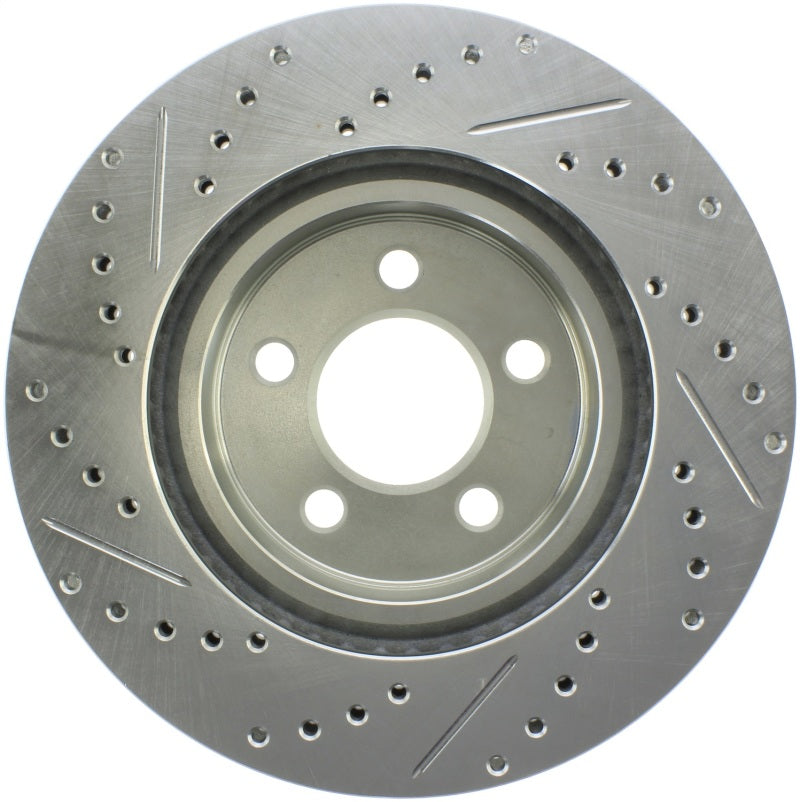 StopTech Select Sport 06-17 Dodge Charrger/14-17 Chrysler 300 Slotted & Drilled Front Left Rotor