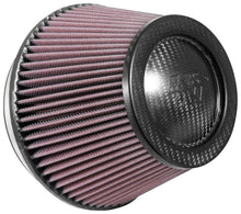 Load image into Gallery viewer, K&amp;N Universal CarbonFiber Filter 6in Flange / 7-1/2in OD-B / 5-1/8in OD-T / 5in H