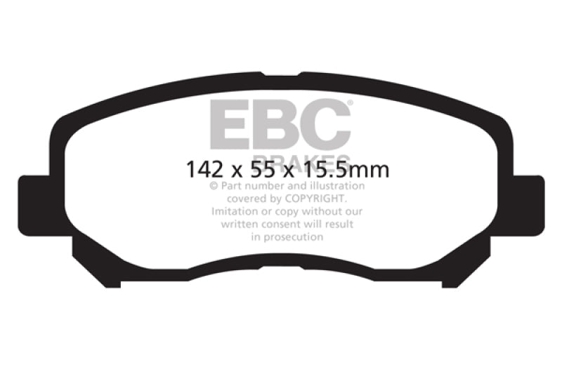 EBC 12+ Mazda CX-5 2 Redstuff Front Brake Pads