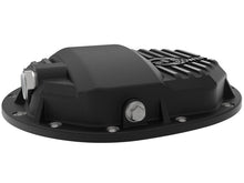 Load image into Gallery viewer, aFe Pro Series AAM 9.5/9.76 Rear Diff Cover Black w/Mach Fins &amp; Oil 14-19 GM Silverado/Sierra 1500