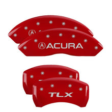 Load image into Gallery viewer, MGP 4 Caliper Covers Engraved Front Acura Engraved Rear NSX Red finish silver ch