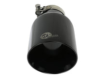 Load image into Gallery viewer, aFe MACH Force-Xp 409 SS Clamp-On Exhaust Tip 2.5in. Inlet / 4.5in. Outlet / 9in. L - Black