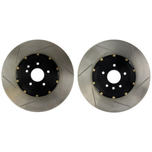 Load image into Gallery viewer, StopTech 03-15 Subaru STi 326mm x 30mm AeroRotor Slotted Zinc Front Rotor Pair