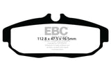 EBC 12 Ford Mustang 5.8 Supercharged (GT500) Shelby Redstuff Rear Brake Pads