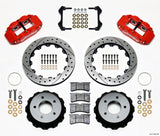 Wilwood Narrow Superlite 4R Rear Kit 12.88in Drilled Red 84-87 Corvette C4