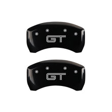 Load image into Gallery viewer, MGP Rear set 2 Caliper Covers Engraved Rear GT Black finish silver ch