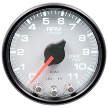 Load image into Gallery viewer, Autometer Spek-Pro Gauge Tach 2 1/16in 11K Rpm W/ Shift Light &amp; Peak Mem Wht/Blk