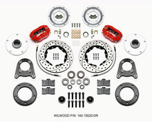 Load image into Gallery viewer, Wilwood Forged Dynalite-M Front Kit 10.75in Drilled Red 1950-1955 MG-TD/TF