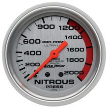 Load image into Gallery viewer, AutoMeter Gauge Nitrous Pressure 2-5/8in. 2000PSI Mechanical Ultra-Lite