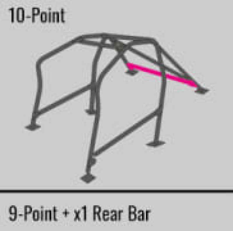 Cusco SFTY21 2-Passenger 10-Point BLK DASH-ESCAPE Roll Cage Subaru STi GRB 08-14 (S/O/No Cancel)