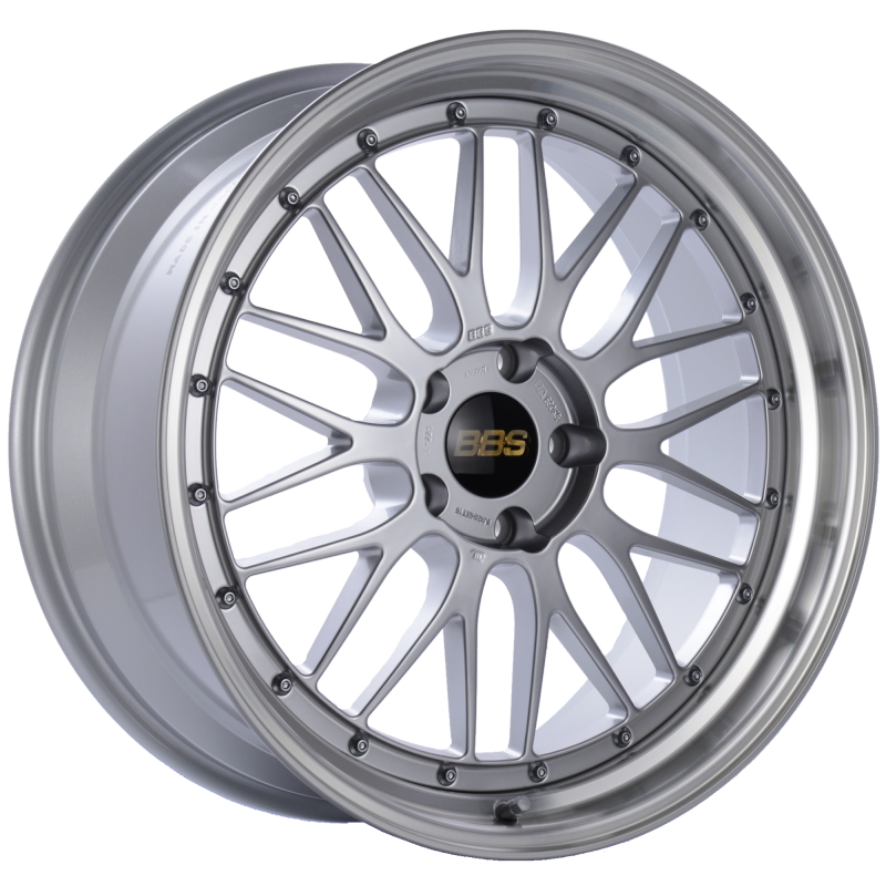 BBS LM 19x9.5 5x120 ET35 Diamond Silver Center Diamond Cut Lip Wheel -82mm PFS/Clip Required