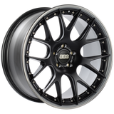 BBS CH-RII 21x10.5 5x120 ET35 Satin Black Center Platinum Lip SS Rim Prot Wheel -82mm PFS/Clip Req