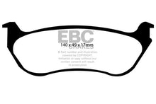 Load image into Gallery viewer, EBC 95-97 Ford Crown Victoria 4.6 (Phenolic PisTons) Ultimax2 Rear Brake Pads