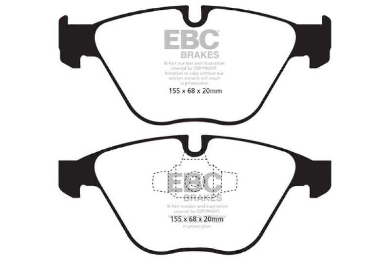 EBC 13+ BMW X1 2.0 Turbo (28i) Greenstuff Front Brake Pads