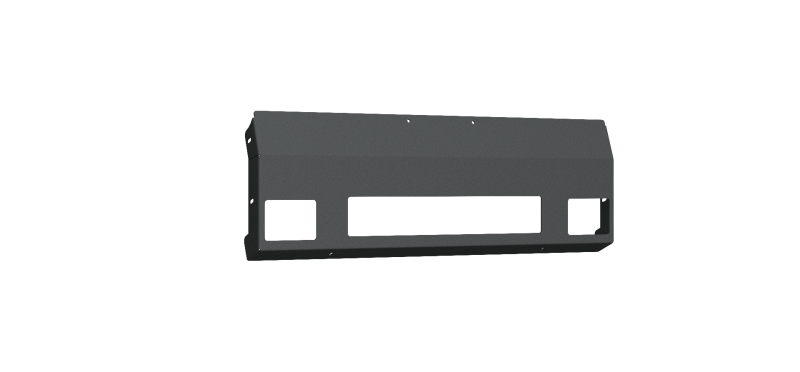 Road Armor 03-07 Chevy 2500 Vaquero Front Non-Winch Plate - Tex Blk