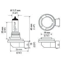 Load image into Gallery viewer, Hella Optilux XY Series H8 Xenon Halogen Bulb 12V 35W Fog Bulbs - Pair