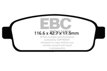 Load image into Gallery viewer, EBC 13+ Buick Encore 1.4 Turbo Ultimax2 Rear Brake Pads