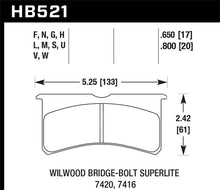 Load image into Gallery viewer, Hawk Wilwood Superlite 4R/6R/SL4R/4/6 Forged Black Race Brake Pads