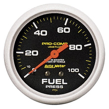 Load image into Gallery viewer, Autometer Liquid Filled Mechanical 2-5/8inch 100 PSI Fuel Pressure Gauge