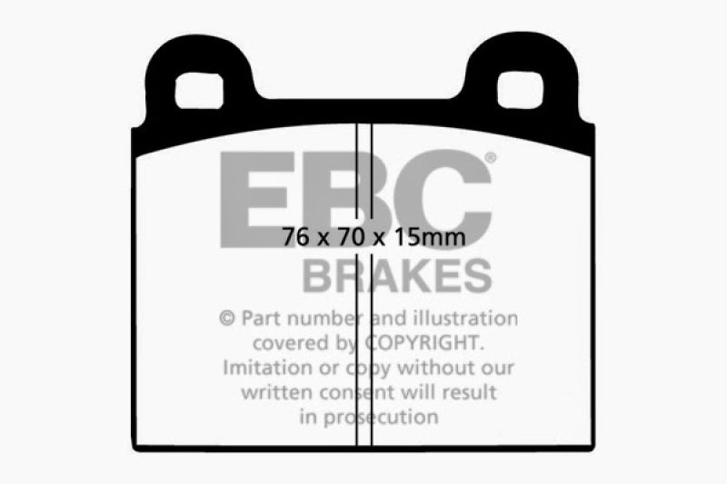 EBC 68-72 Alfa Romeo 1750 1.75 Ultimax2 Front Brake Pads