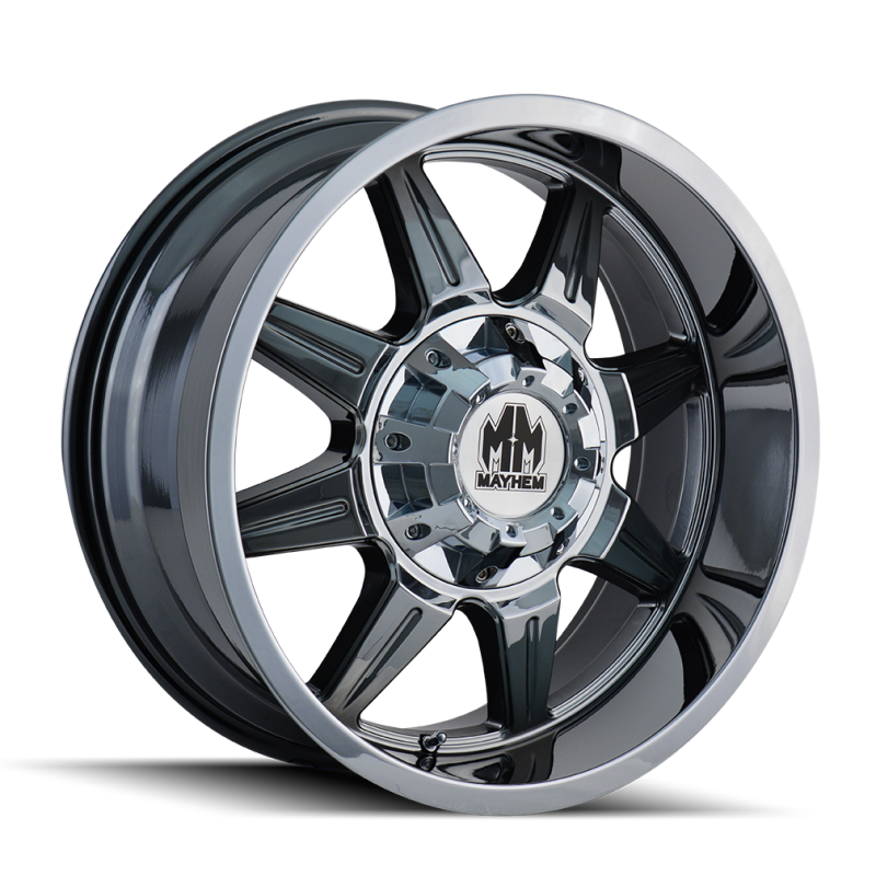 Mayhem 8100 Monstir 20x9 / 6x135 BP / 0mm Offset / 106mm Hub Chrome Wheel