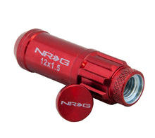 Load image into Gallery viewer, NRG 700 Series M12 X 1.5 Steel Lug Nut w/Dust Cap Cover Set 21 Pc w/Locks &amp; Lock Socket - Red