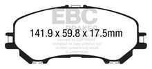 Load image into Gallery viewer, EBC 14+ Nissan Rogue 2.5 2 row seating Greenstuff Front Brake Pads