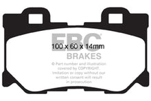 Load image into Gallery viewer, EBC 08-13 Infiniti FX50 5.0 Greenstuff Rear Brake Pads