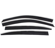 Load image into Gallery viewer, AVS 07-10 Infiniti G35 Ventvisor Low Profile Deflectors 4pc - Smoke w/Chrome Trim