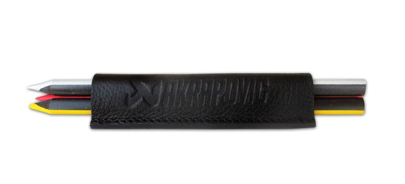 Akrapovic Leather Crayons case - black