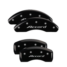 Load image into Gallery viewer, MGP 4 Caliper Covers Engraved Front Accord Engraved Rear Accord Black finish silver ch