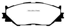 Load image into Gallery viewer, EBC 06-08 Lexus IS250 2.5 Redstuff Front Brake Pads