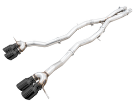 AWE Track Edition Catback Exhaust for BMW G8X M3/M4 - Diamond Black Tips