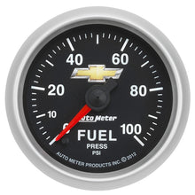 Load image into Gallery viewer, Autometer Performance Parts 52mm 0-100psi Fuel Pressure COPO Camaro Gauge Pack