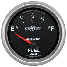 Load image into Gallery viewer, Autometer Sport-Comp II 2-5/8in Fuel Level Gauge