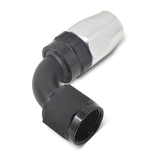 Load image into Gallery viewer, Russell Performance -10 AN Black/Silver 90 Degree Full Flow Hose End