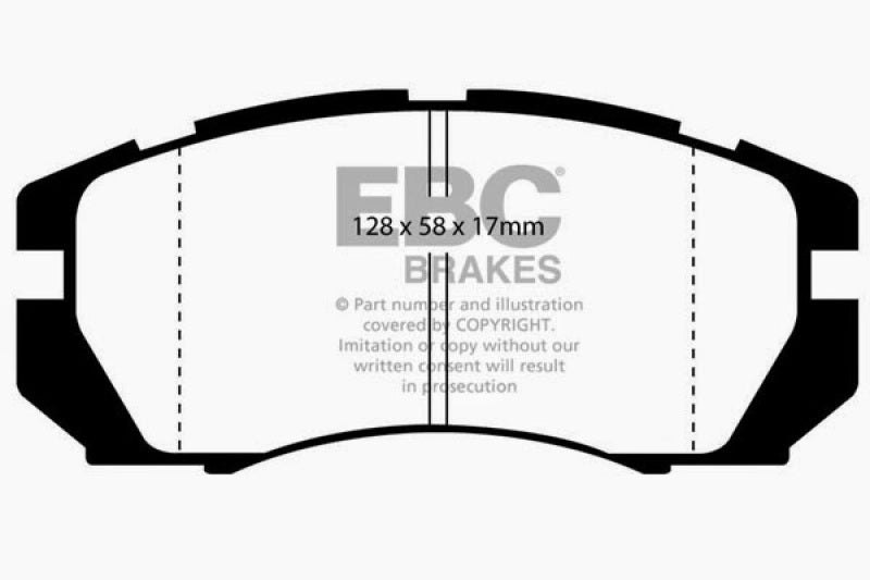 EBC 95-96 Subaru Impreza 2.2 Ultimax2 Front Brake Pads