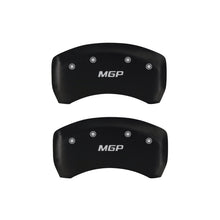 Load image into Gallery viewer, MGP 4 Caliper Covers Engraved Front &amp; Rear MGP Black finish silver ch