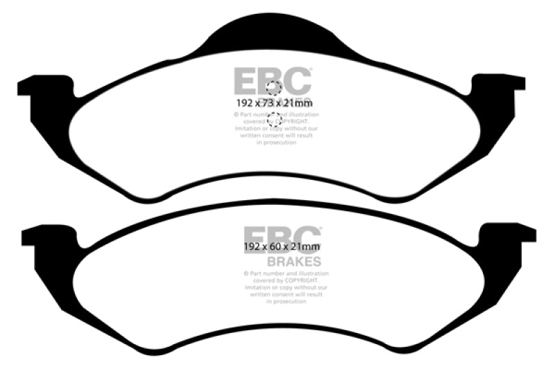 EBC 99 Dodge Dakota 2WD 2.5 Ultimax2 Front Brake Pads