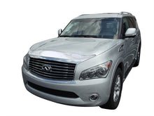 Load image into Gallery viewer, AVS 11-13 Infiniti QX56 Aeroskin Low Profile Hood Shield - Chrome