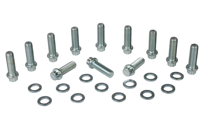 Moroso Chevrolet Big Block Intake Manifold Bolt Kit - (12) 3/8in-16 x 1.25in & (4) 3/8in-16 x 1.75in