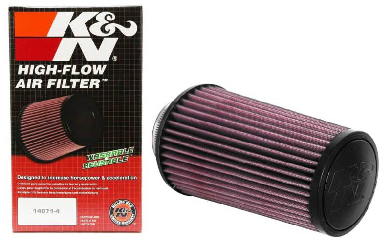 K&N Universal Round Tapered Filter 3 inch FLG / 5 inch Bottom / 4 inch Top / 7 7/8 inch Height