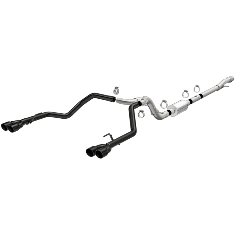 MagnaFlow 2019 Chevy Silverado 1500 V8 5.3L Street Series Quad Split Rear Exhaust w/ Black Tips