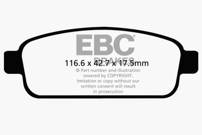 EBC 13+ Buick Encore 1.4 Turbo Ultimax2 Rear Brake Pads