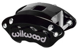 Wilwood Caliper-D154-Black 1.12/1.12in Pistons 0.81in Disc