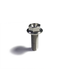 Load image into Gallery viewer, Ticon Industries Titanium Bolt Flanged M10x15x1.25TP 14mm 6pt Head