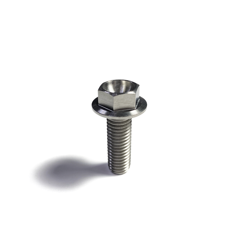 Ticon Industries Titanium Bolt Flanged M12x30x1.25TP 17mm 6pt Head