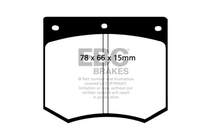 EBC 75-86 Ac 3000 3.0 Greenstuff Front Brake Pads